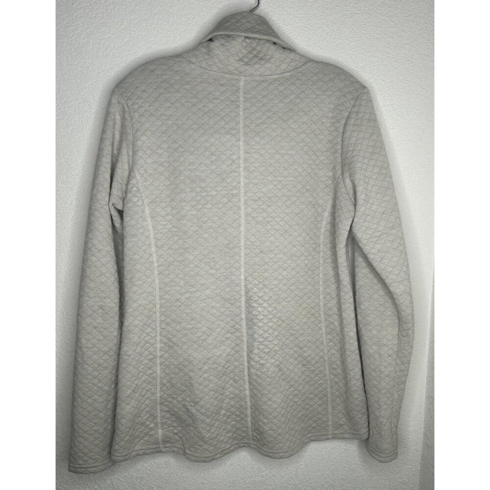 Kuhl Sweater Womens M Quilted Cowl Neck Pullover Pockets Logo Knit Lined Outdoor - Picture 2 of 13